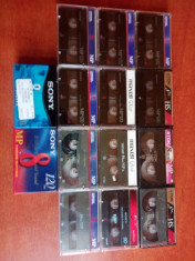 Lot 14 casete video 8mm Sony,TDK,Maxell foto