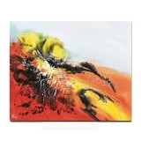 Tablou abstract pictat manual, Fantezie in abstract 7, 60x50cm ulei pe panza in relief efect 3D, gata de agatat pe perete