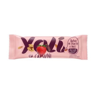 Baton de fructe &amp;quot;yoli&amp;quot; cu capsuni 30gr transilvania nuts foto