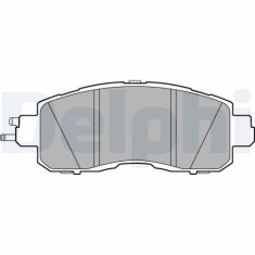Set placute frana fata DELPHI, Nissan Leaf (Ze0), 11.2010-, Fata; Fata; Tara productie vehicul : Marea Britanie; puntea fata; puntea fata; Sistem de