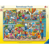 Puzzle Tip Rama Magazinul Cu Jucarii Al Animalelor, 35 Piese, Ravensburger