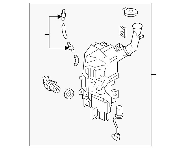 Rezervor spalator parbriz Mazda 3 (Bl), 07.2009-09.2013, Mazda 5 (Cr19), 05.2010-12.2018, fara pompa lichid parbriz, fara senzor nivel lichid (cu gau