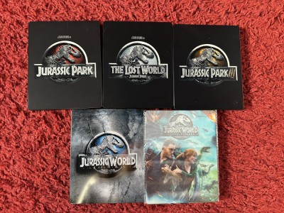 colectia filme Jurassic Park 1-5 4K ULTRA HD + bluray steelbook foto