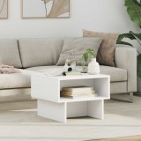 vidaXL Masă de cafea Alb 48 x 46 x 35 cm Lemn compozit 8000228