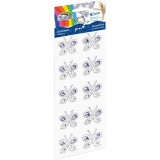 Accesorii creatie 10 fluturasi violet,diamante autoadezive blister,o38mm