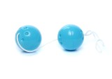 Bile Vaginale Duo Balls Albastru - Tonifiere Pelvina, Plastic ABS, Cordon Recuperare