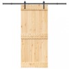 VidaXL Ușă glisantă cu set feronerie, 90x210 cm, lemn masiv de pin 3332661