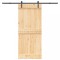 vidaXL Ușă glisantă cu set feronerie, 90x210 cm, lemn masiv de pin 3332661