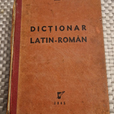 Dictionar latin - roman Teodor Iordanescu 1945