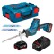 Bosch GSA 18 V-LI C Ferastrau sabie Li-Ion, cu 2 acumulatori Li-Ion, 5Ah + L-Boxx ProAdvanced PowerfulTools