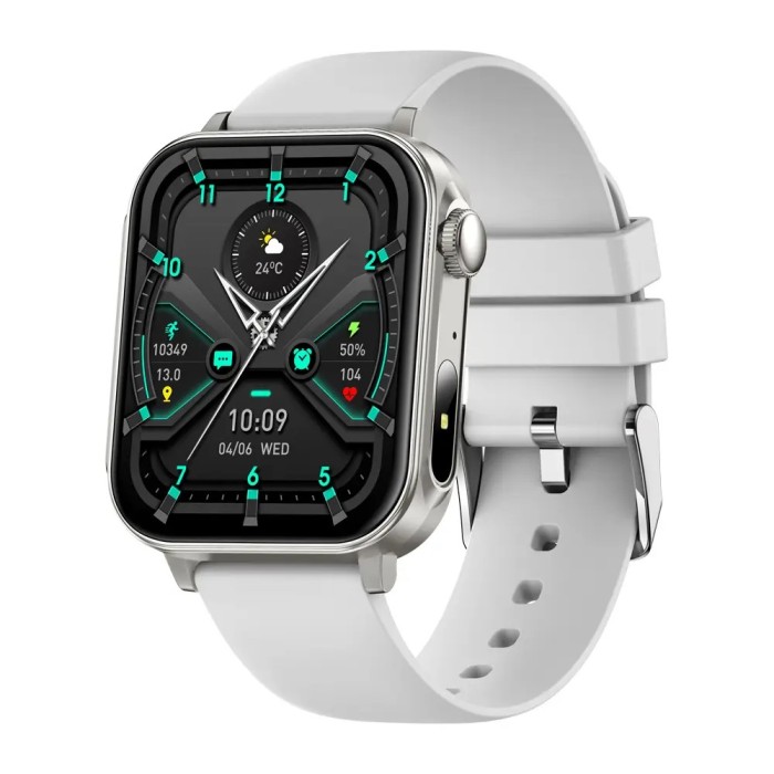 COLMI P80 Grey , Smartwatch 1.83, HD, Bluetooth 5.3, Monitorizare Sanatate Sport, IP67 Waterproof, Android iOS