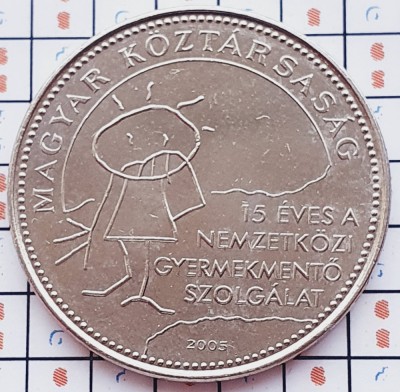 1284 Ungaria 50 Forint 2005 International Children&amp;#039;s Safety Service km 780 UNC foto