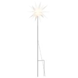vidaXL Lumină de Crăciun cu LED/țăruș de sol alb 57 cm pliabil