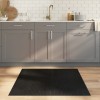 Covor Bambus Negru 100x100 cm vidaXL - Covorase Camera Sufragerie Bambus Natural Antiderapant