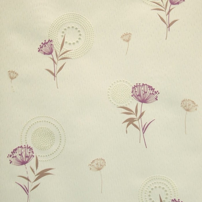 Tapet floral, alb, mov, dormitor, living, lavabil, SH2716