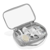 Set ingrijire unghii copii 7 piese BabyJem Gri, 0 luni+
