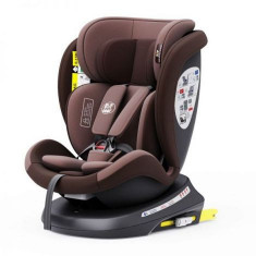 Scaun Auto Tweety Plus DELUXE BUF BOOF iSIZE Coffee cu Isofix rotativ 360 grade 40-150 cm