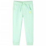 Pantaloni de trening pentru copii, verde aprins, 140 GartenMobel Dekor, vidaXL