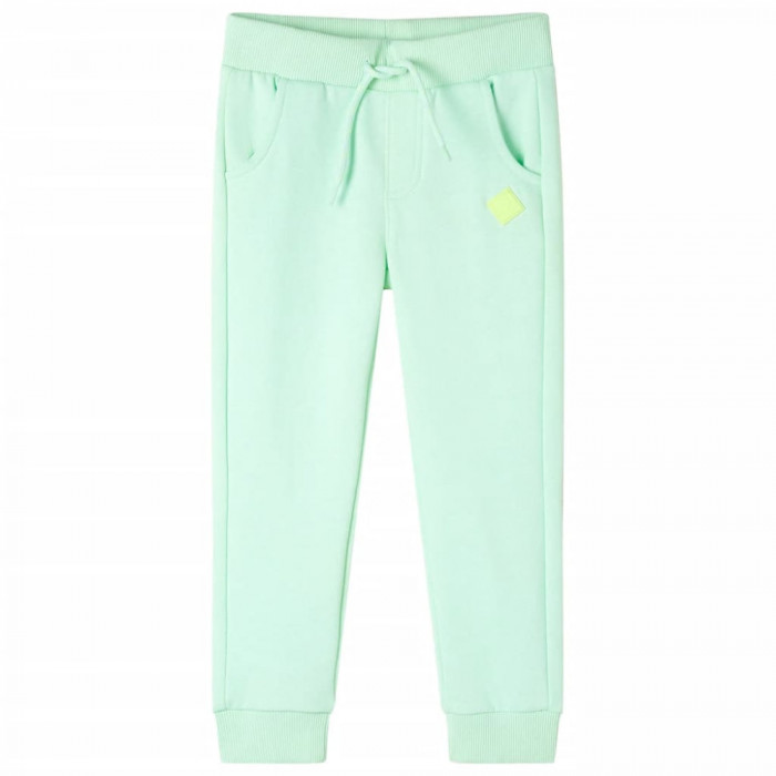 Pantaloni de trening pentru copii, verde aprins, 140 11923