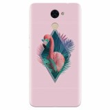 Husa silicon pentru Huawei Nova Lite Plus, Flamingo With Sunglass