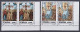 ROMANIA 2002 LP 1583 SFINTELE PASTI PERECHE SERII MNH