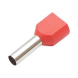 Pini terminali electrici dubli izolati 2x4mm&sup2;/12mm TE4012 Longroad