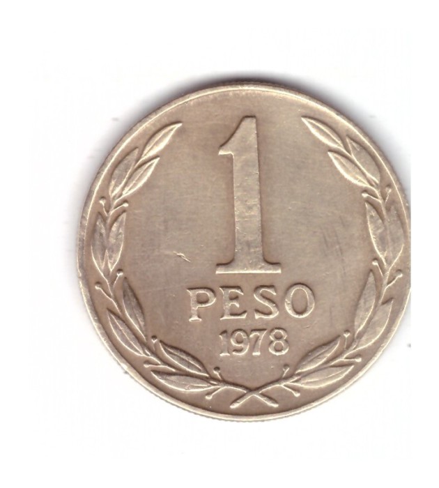 Moneda Chile 1 peso 1978, stare foarte buna, curata