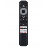 Telecomanda pentru Smart TV TCL RC902V FMR2, x-remote, Netflix, YouTube, Disney+, Prime Video, Globoplay, Negru