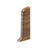 Terminatie pentru plinta, stanga / dreapta, SET 10456-6011, PVC, nuc walnut, 52 x 20 mm, 4 buc / set