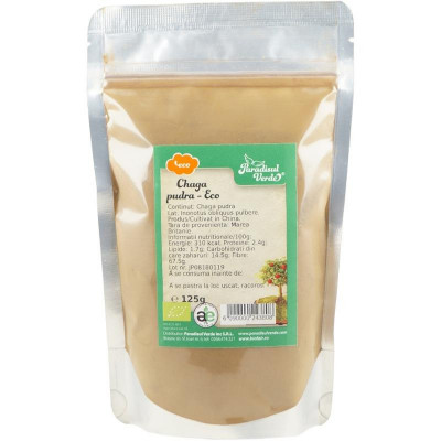 Pudra de Ciuperci Chaga Eco 125gr Paradisul Verde foto