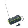 Radio Solar cu Lanterna, Panou Solar, 5 Butoane, Verde, USB, Portabil, Snur