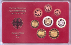 Germania setul oficial PROOF 1 cent-2 euro 2003 monetaria A - caseta din plastic foto
