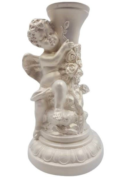 Statueta decorativa, Inger, Alb, 26 cm, DV76-14P