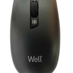 Mouse wireless Well MW105 negru USB
