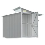 Cumpara ieftin Sopron de gradina, gri, 270x130x208,5 cm, otel galvanizat