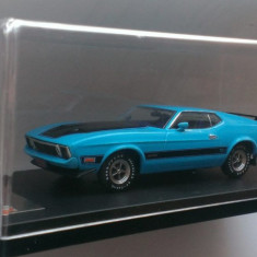 Macheta Ford Mustang Mach 1 1973 albastru - PremiumX 1/43