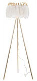 Cumpara ieftin Lampadar Feather, Mauro Ferretti, &Oslash;46 x 147 cm, 1 x E27, 40W, fier/plastic, auriu/alb
