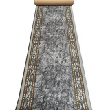 Cumpara ieftin Traversa Festonata Surfilata, Model Print Tokyo, Tesatura Plata, Latime 0.6m, Marime 60 x 300 cm, Gri, Antialergic, Polipropilena, Living, Dormitor, C