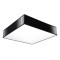 Lampă De Tavan Horus Negru Pvc 4 Becuri Pătrate Minimalistă De Interior