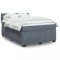 vidaXL Pat box spring cu saltea, gri &icirc;nchis, 160x200 cm, catifea 3286349