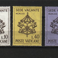 Vatican, 1963 | Vacanţare Sf. Scaun - Deces Papa Ioan al XXIII-lea | MNH | aph