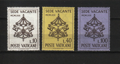 Vatican, 1963 | Vacanţare Sf. Scaun - Deces Papa Ioan al XXIII-lea | MNH | aph foto