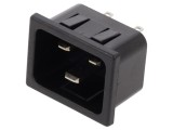 Conector: alimentare AC; soclu; tată; 16A; 250VAC; C20 (I); lipire