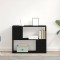 vidaXL Centru de divertisment Negru 80 x 24 x 63 cm Lemn compozit 862695