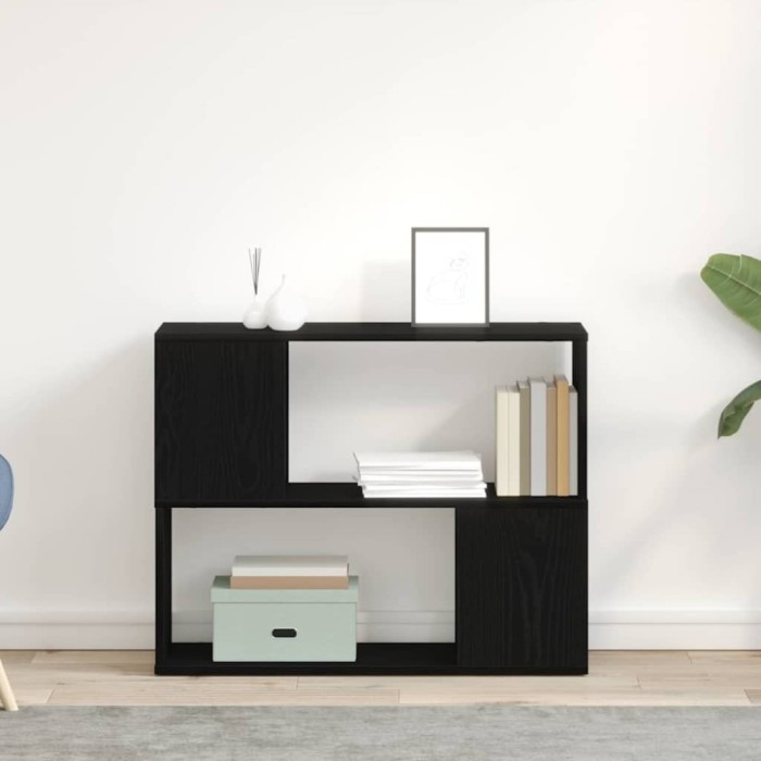 vidaXL Centru de divertisment Negru 80 x 24 x 63 cm Lemn compozit