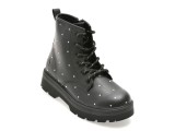 Ghete SKECHERS negre, GRAVLEN HI, din piele ecologica