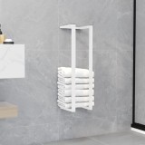 Cumpara ieftin Suport de prosoape, alb, 12,5x12,5x60 cm, oțel