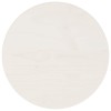 Blat de masa rotund, alb, &Oslash;30x3 cm, lemn masiv de pin, DKD Home Decor