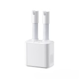 Uscator electric de pantofi, flippy, suflanta cu aer cald, reglabil, silentios, tensiune 220v, doua capete, 38x18x11cm, alb