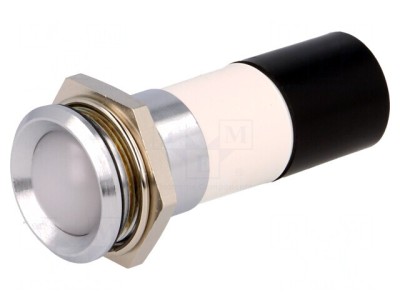 Lampă de control LED albă 230V 22mm IP67 foto